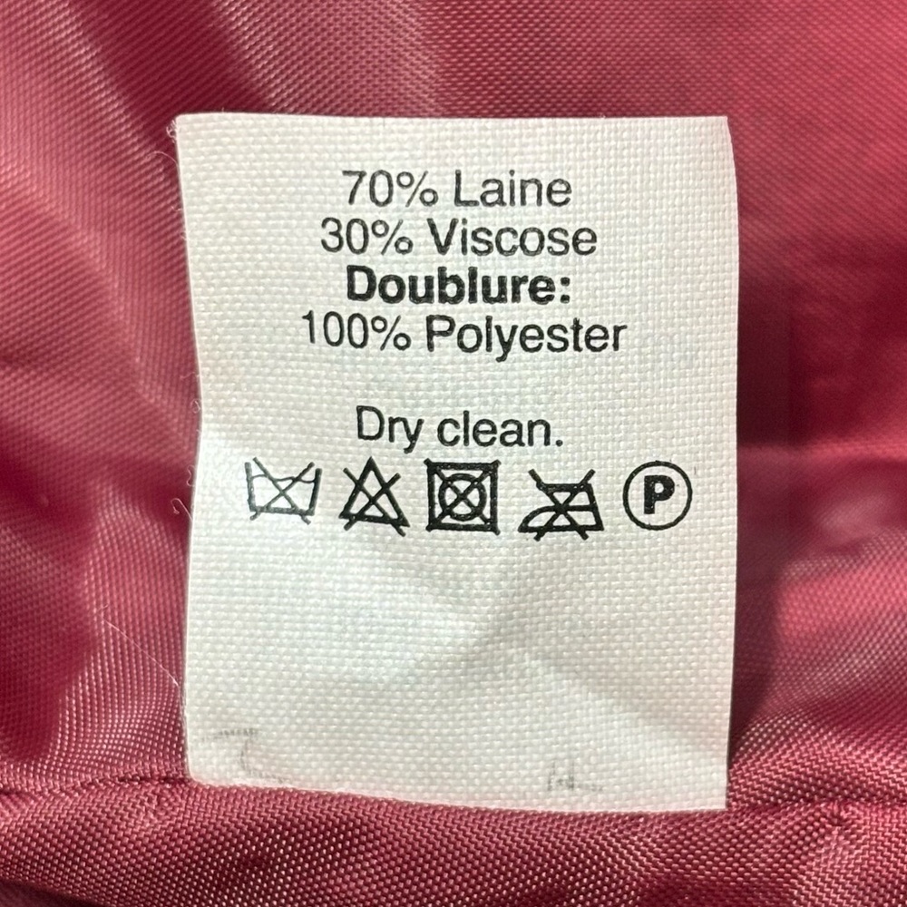 J. Crew Wool Blend The Pencil Skirt Straight Burgundy Wine Red Size 2 - Picture 16 of 17